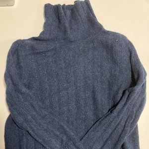 banana republic blue turtleneck women's sweater